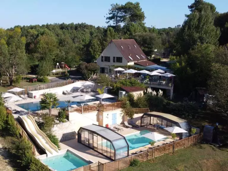 Campingplatz Les Charmes - Saint-André-d'Allas, Dordogne, Frankreich